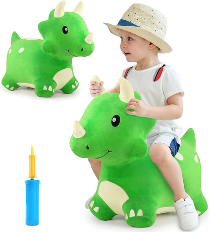 Bouncy Pals Toddler Dinosaur Hopper Toy, Kids Outdoor Ride on Bounce Animal