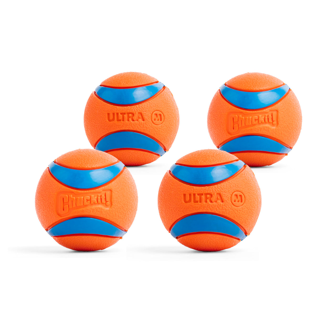 Chuckit! Ultra Ball Dog Toy with Cleaning Bucket, Medium 2.5-in, 8-Pack