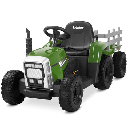 Kidzone 12V 7Ah Premium Electric Tractor Ride On Toy, Red