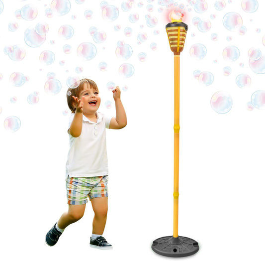Maxx Bubbles Tiki Torch Bubbler - Bubble Machine - for Kids, Teens