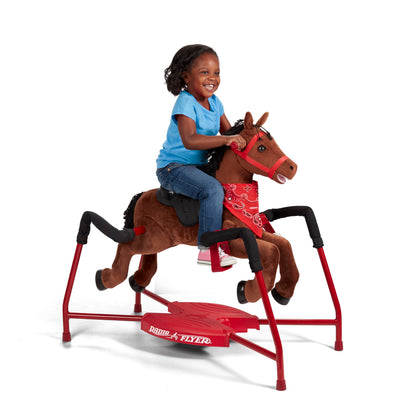Radio Flyer Chestnut Interactive Riding Horse, for Ages 2-6, Ride On Toys