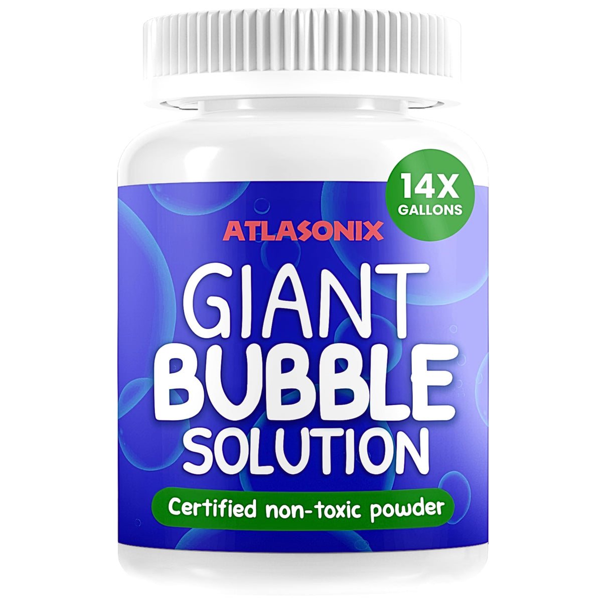 Giant Bubble Solution - Bubble Wands, Bubbles for Kids, Kids Bubbles Mix Powder Makes 896 OZ (7 Gallons) - The Original Solution Mix | 100% Kid Safe