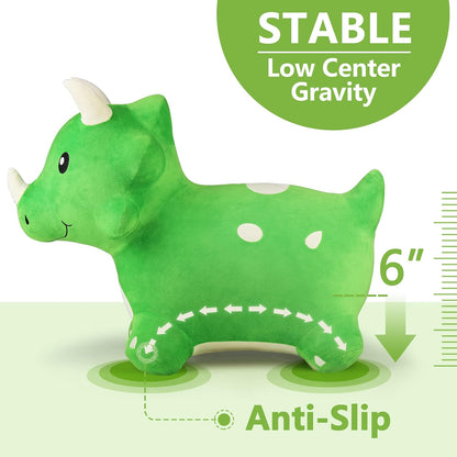 Bouncy Pals Toddler Dinosaur Hopper Toy, Kids Outdoor Ride on Bounce Animal