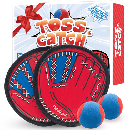 Toss and Catch Ball Game, Kids Toddler Baseball Glove & Catch Ball Toys, Outdoor Games for Family, Toys for Beach Yard Pool Outside, Birthday Easter Gift for Ages 3 4 5 6 7 8-12 Year Old Boys Girls