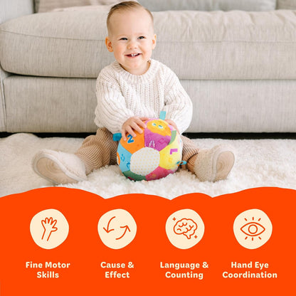 Move2Play, Interactive Baby Ball with 30+ Sounds & Songs | Toys for 1 Year Old Boys & Girls | Baby Toys 6-12+ Months | Musical Crawling Ball for Toddlers 1-3 | 1st Birthday Gift