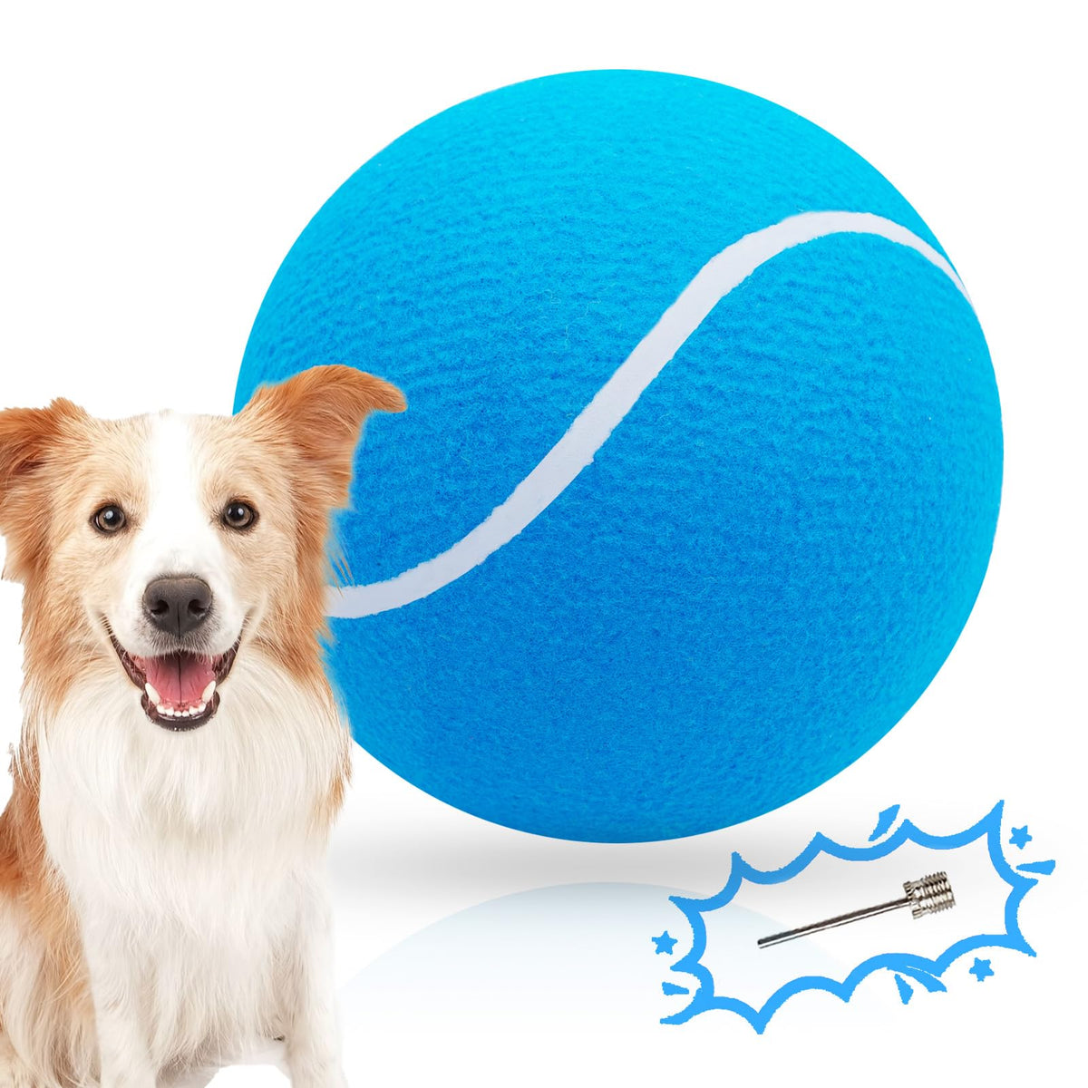 Banfeng Dog Tennis Ball, 9.5" Giant Sport Gift Toy Herding Ball for Dogs