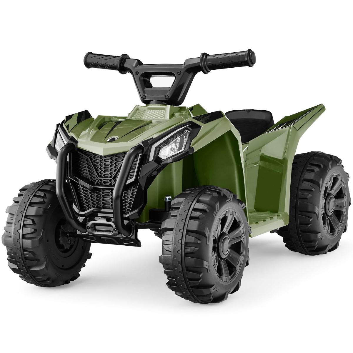 Best Choice Products 6V Kids Ride On Toy, 4-Wheeler Quad ATV Play Car w/ 1.8MPH Max Speed, Treaded Tires, Rubber Handles, Push-Button Accelerator - White