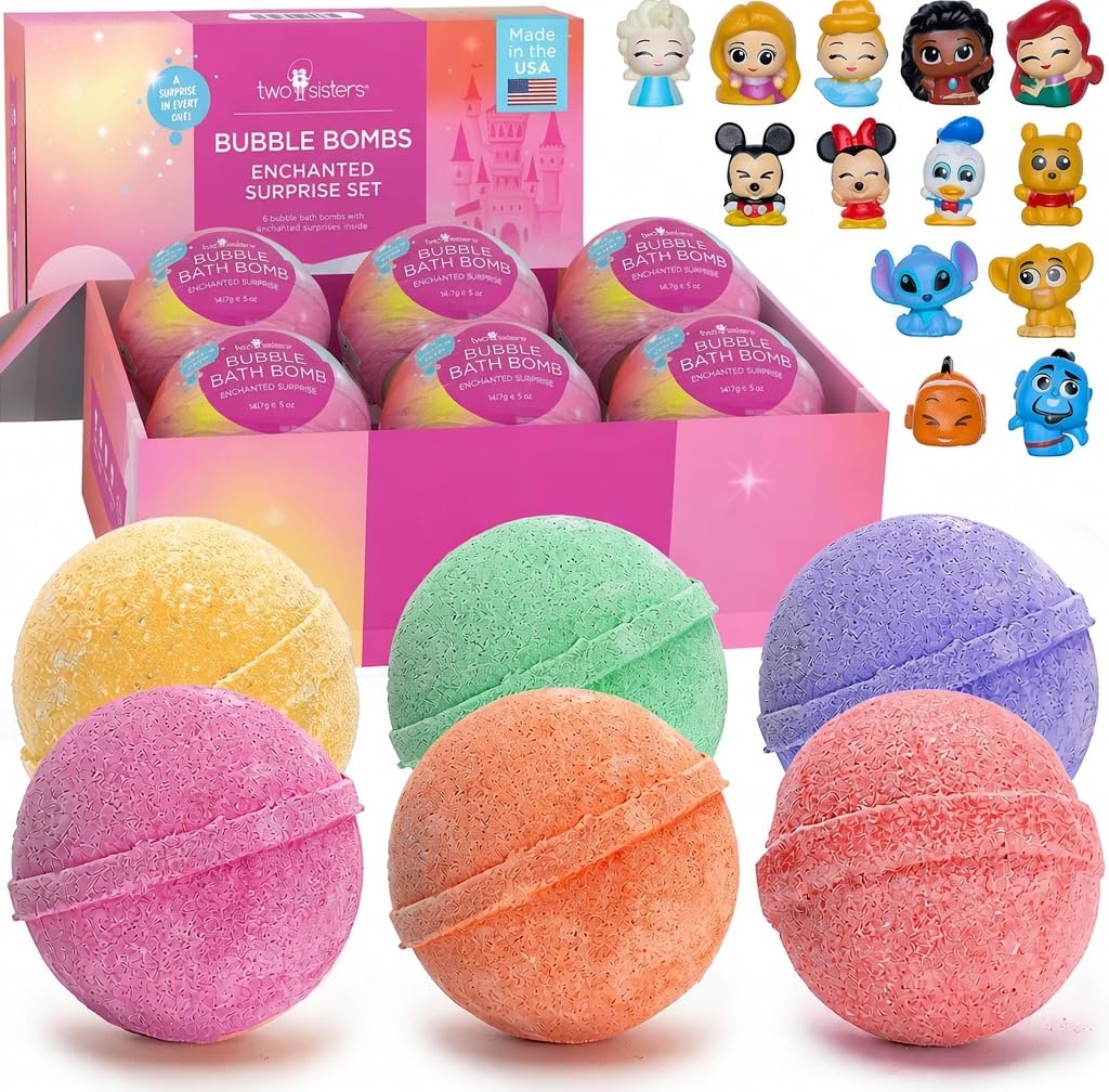 TNT Creeper Bath Bombs for Kids with Surprise Toys Inside, 6 Pack