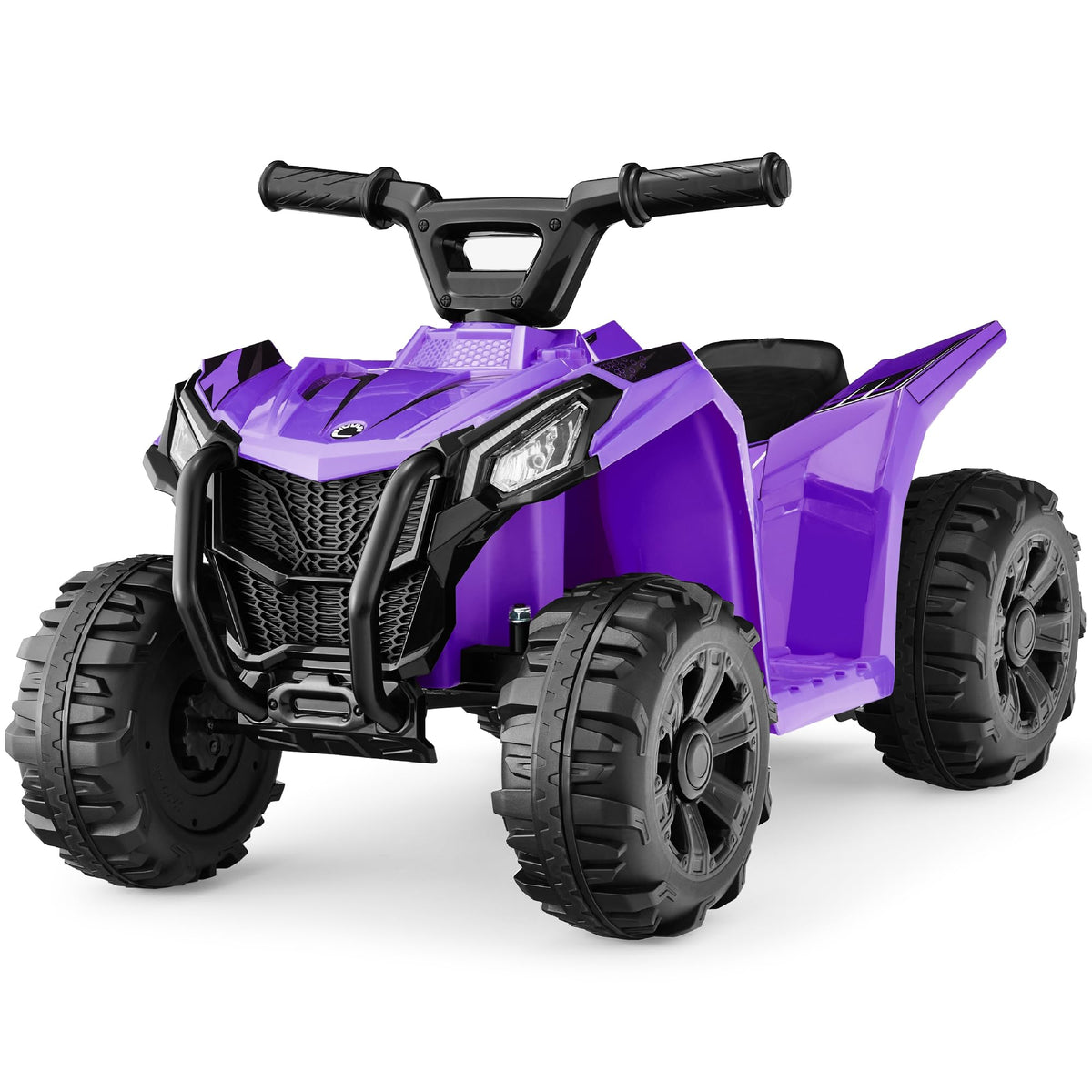 Best Choice Products 6V Kids Ride On Toy, 4-Wheeler Quad ATV Play Car w/ 1.8MPH Max Speed, Treaded Tires, Rubber Handles, Push-Button Accelerator - White