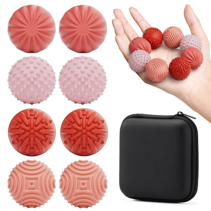 Silicone Magnetic Balls Fidget Toys for Adults & Teens,4PCS Stress Relief Sensory Toys for Autism ADHD Anxiety,Fun Textures Gadgets,Office Desk Toy,Stocking Stuffers for Women Men Teen Gift