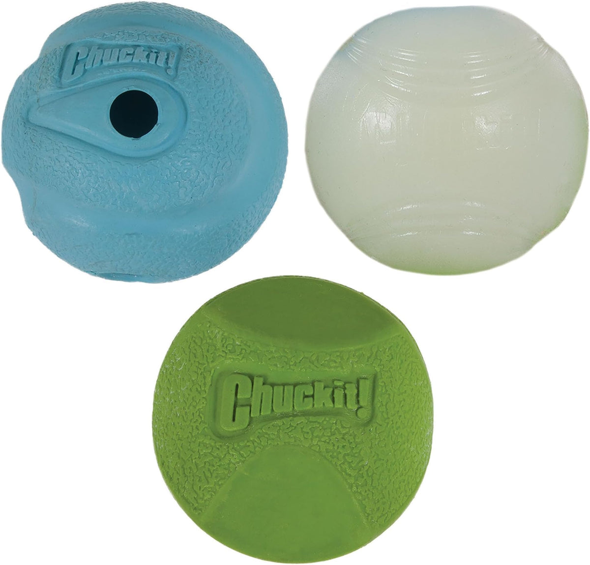 Chuckit! Ultra and Rugged Dog Balls, High-Bounce Fetch, Medium, Set of 3