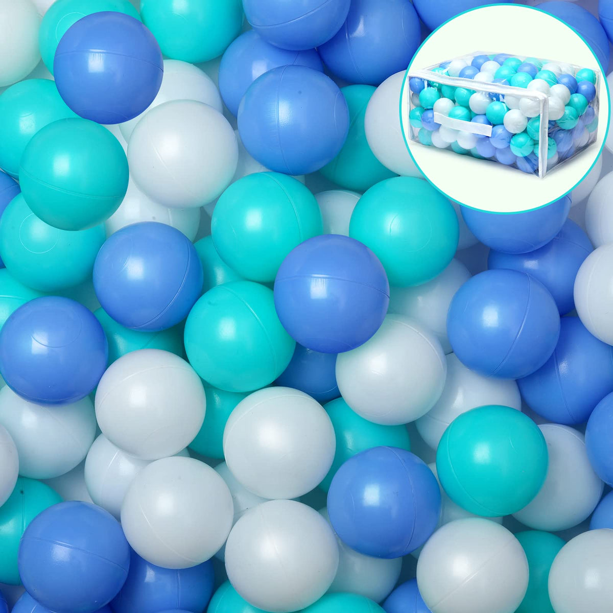 Vanland Ball Pit Balls, Plastic Playpen Balls for Babies Toddlers and Kids