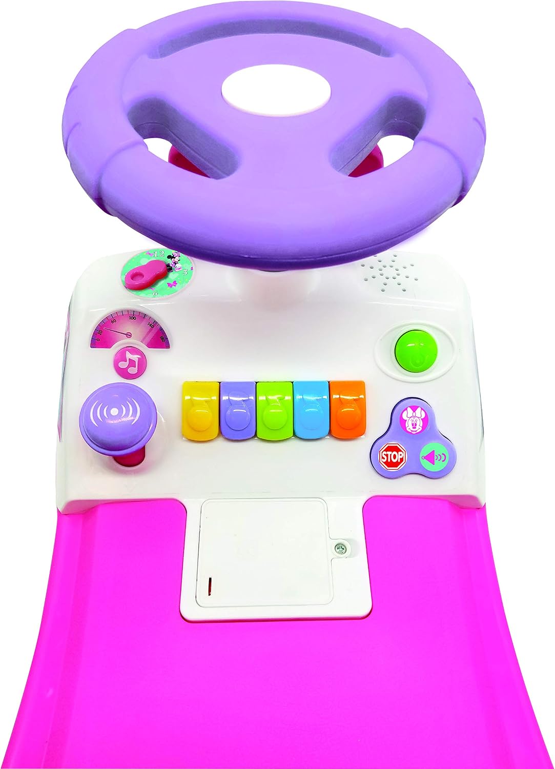 Kiddieland Minnie Dancing Ride-On Toy, Interactive Push Car for Ages 2+