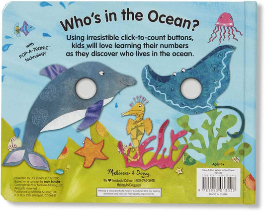 Melissa & Doug Poke-a-Dot Who's in the Ocean Board Book