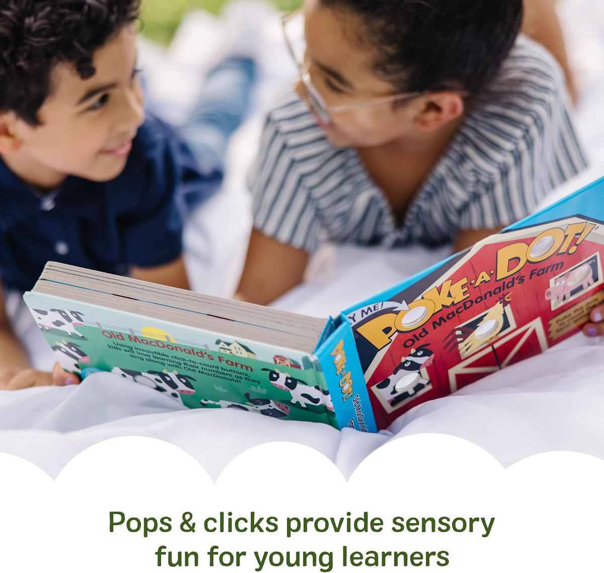 Melissa & Doug Poke-a-Dot Old MacDonald's Farm Board Book Toy