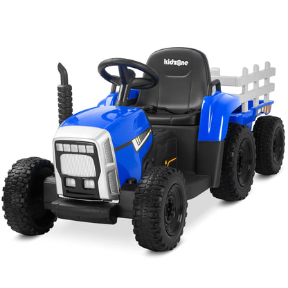 Kidzone 12V 7Ah Premium Electric Tractor Ride On Toy, Red