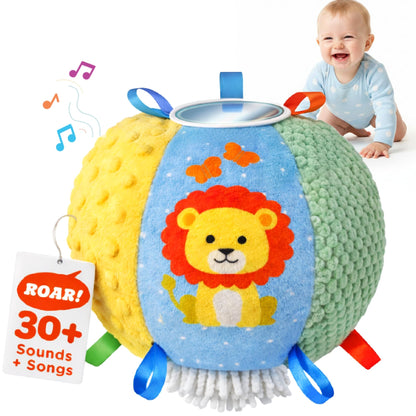Move2Play, Interactive Baby Ball with 30+ Sounds & Songs | Toys for 1 Year Old Boys & Girls | Baby Toys 6-12+ Months | Musical Crawling Ball for Toddlers 1-3 | 1st Birthday Gift