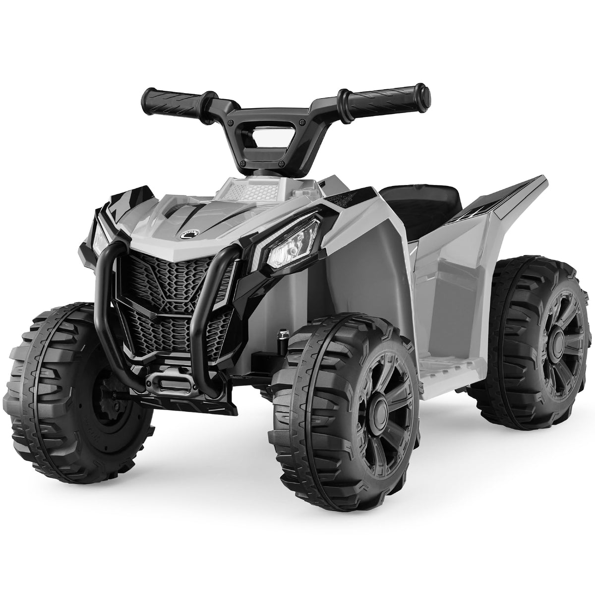 Best Choice Products 6V Kids Ride On Toy, 4-Wheeler Quad ATV Play Car w/ 1.8MPH Max Speed, Treaded Tires, Rubber Handles, Push-Button Accelerator - White