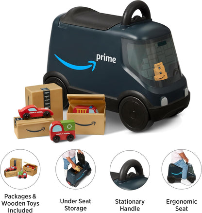 Radio Flyer Amazon Delivery Van, for Ages 2+, Toddler Ride On Toys