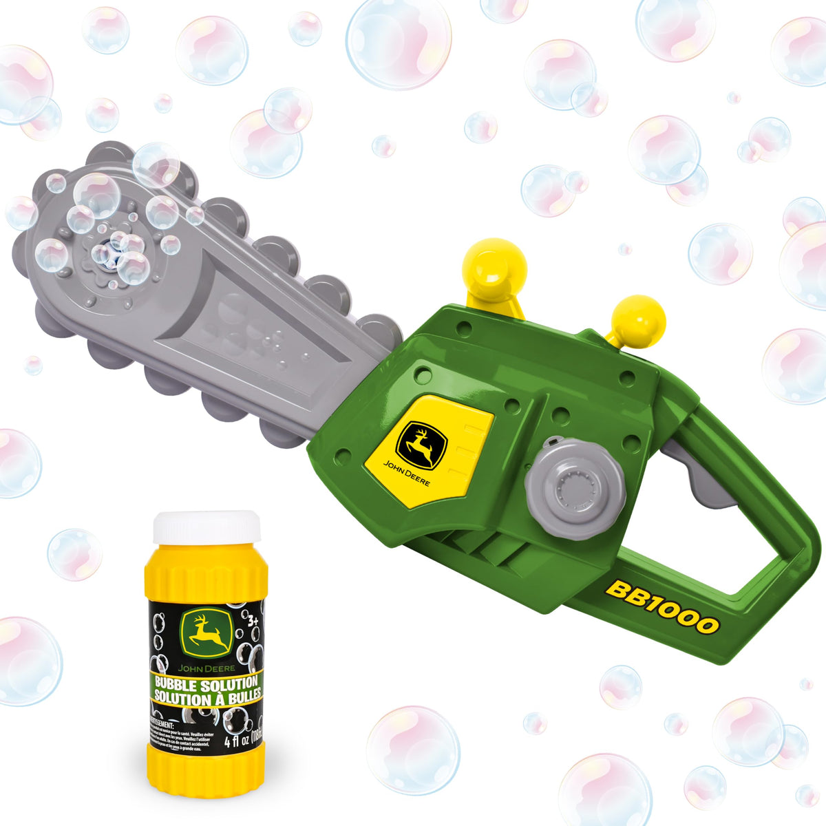 John Deere Bubble Leaf Blower - 24 oz Refill, Bubble Machine - Ages 3+