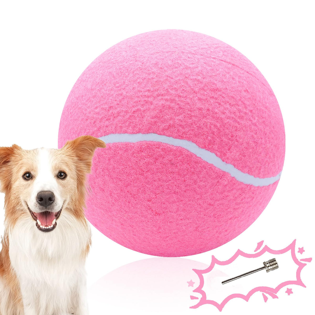 Banfeng Dog Tennis Ball, 9.5" Giant Sport Gift Toy Herding Ball for Dogs