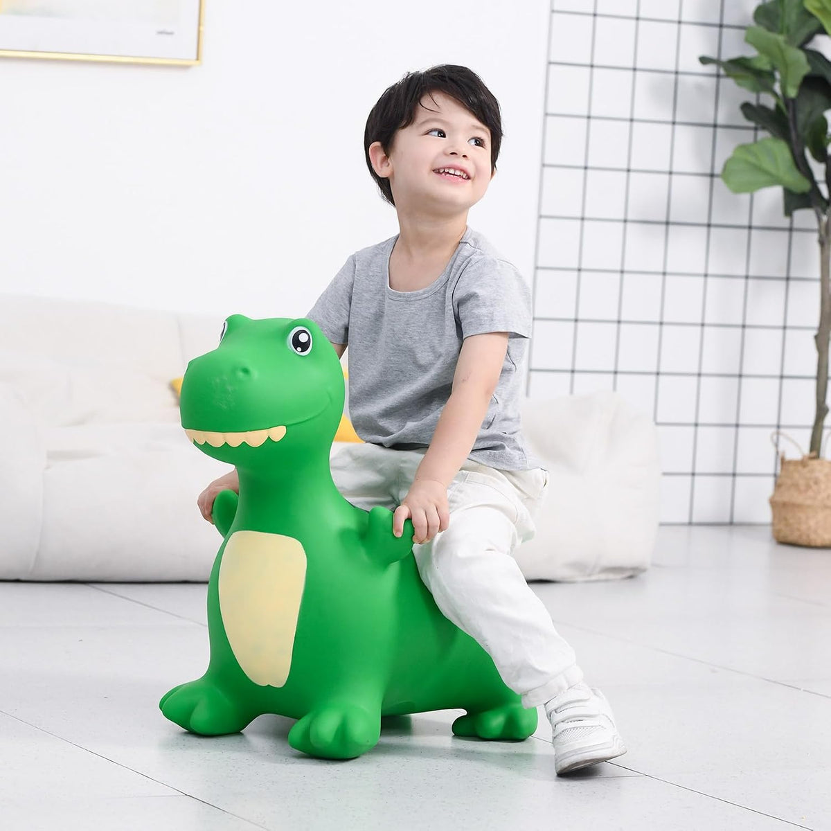 INPANY Bouncy Horse, Dinosaur Hopper Toys for 2-5 Boys, Gifts Toy for Kid