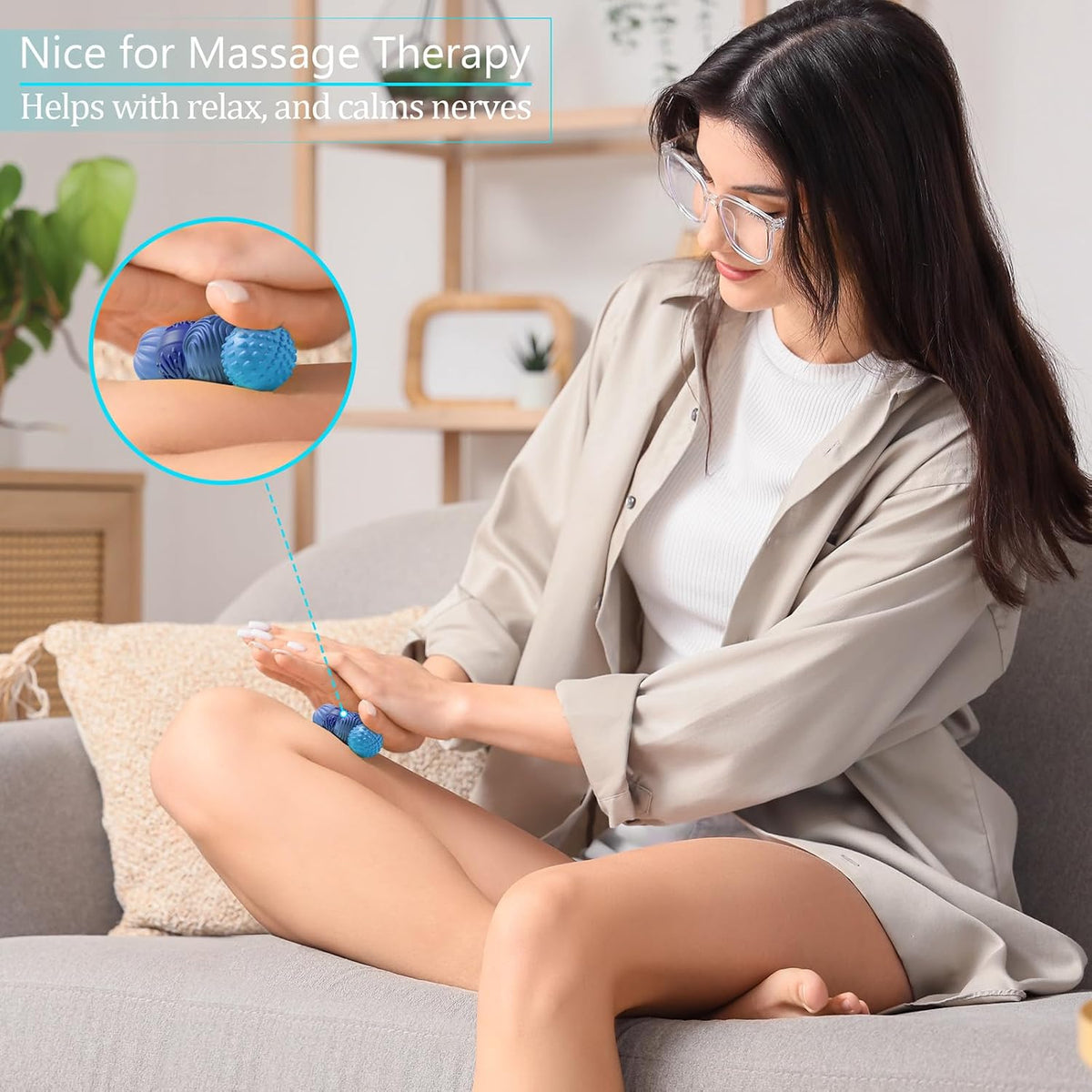 Silicone Magnetic Balls Fidget Toys for Adults & Teens,4PCS Stress Relief Sensory Toys for Autism ADHD Anxiety,Fun Textures Gadgets,Office Desk Toy,Stocking Stuffers for Men Women Teen Gifts