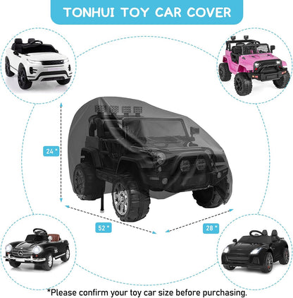 Kids Ride-On Toy Car Cover, Kids Electric Car Cover, 52” x 28” x 24”