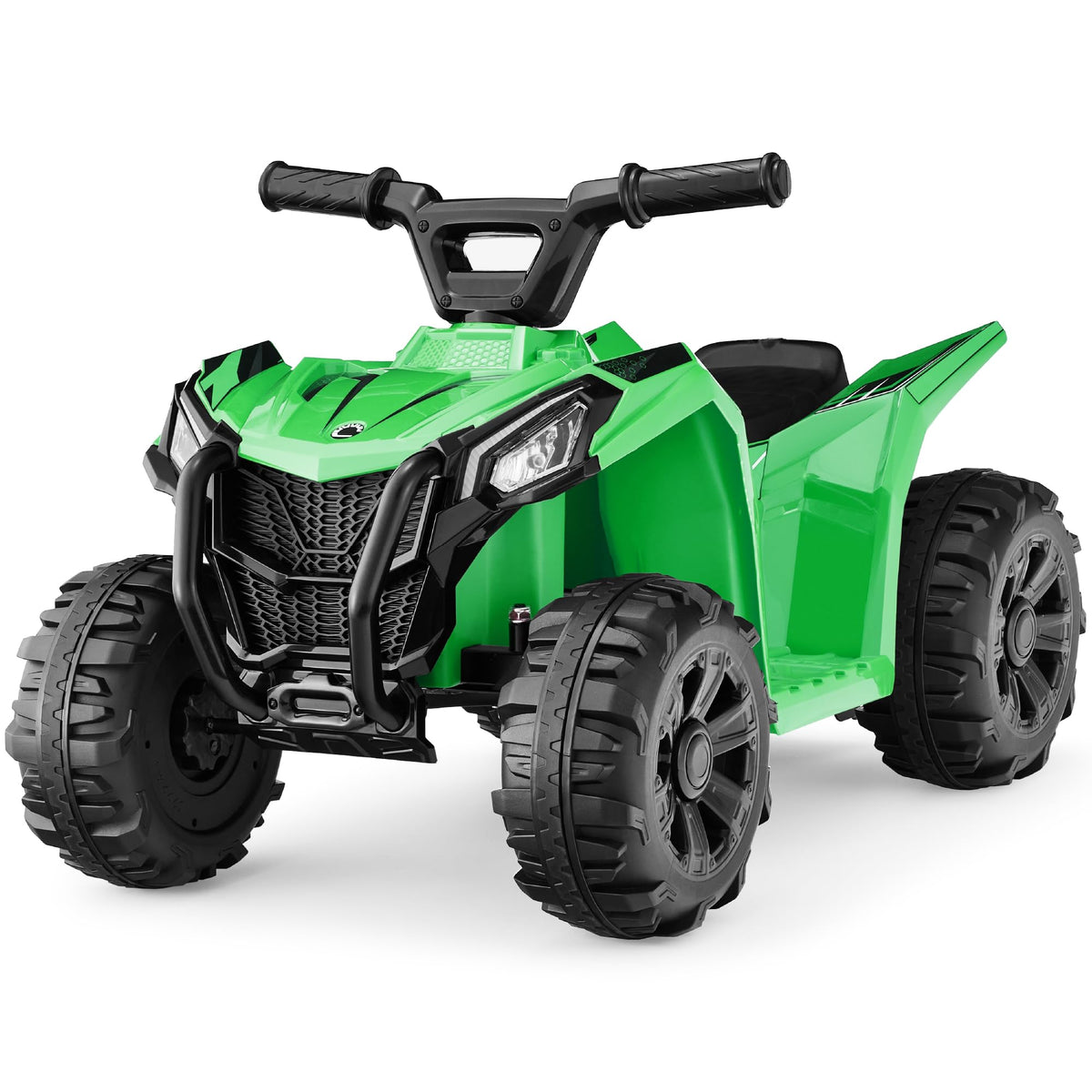 Best Choice Products 6V Kids Ride On Toy, 4-Wheeler Quad ATV Play Car w/ 1.8MPH Max Speed, Treaded Tires, Rubber Handles, Push-Button Accelerator - White