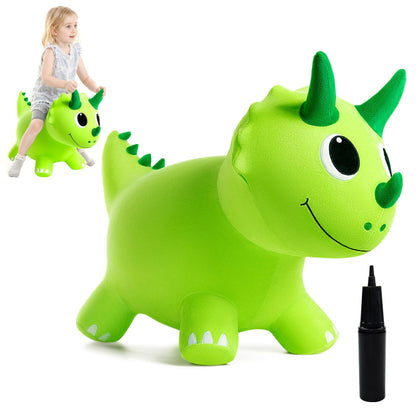 ZOOJOY Inflatable Horse Hopping Toy, Ride-on Bouncy Animal for Toddler 18M+