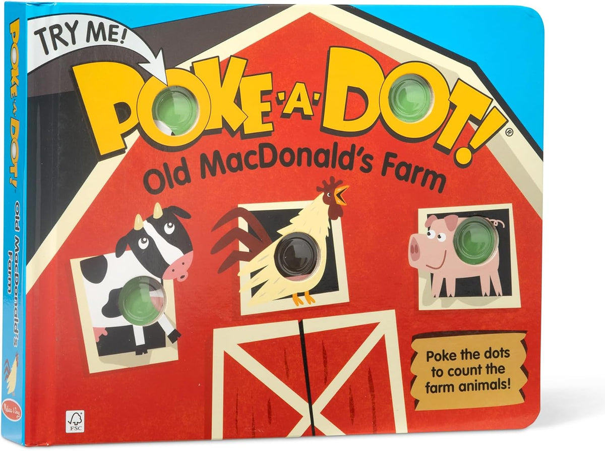 Melissa & Doug Poke-a-Dot Old MacDonald's Farm Board Book Toy