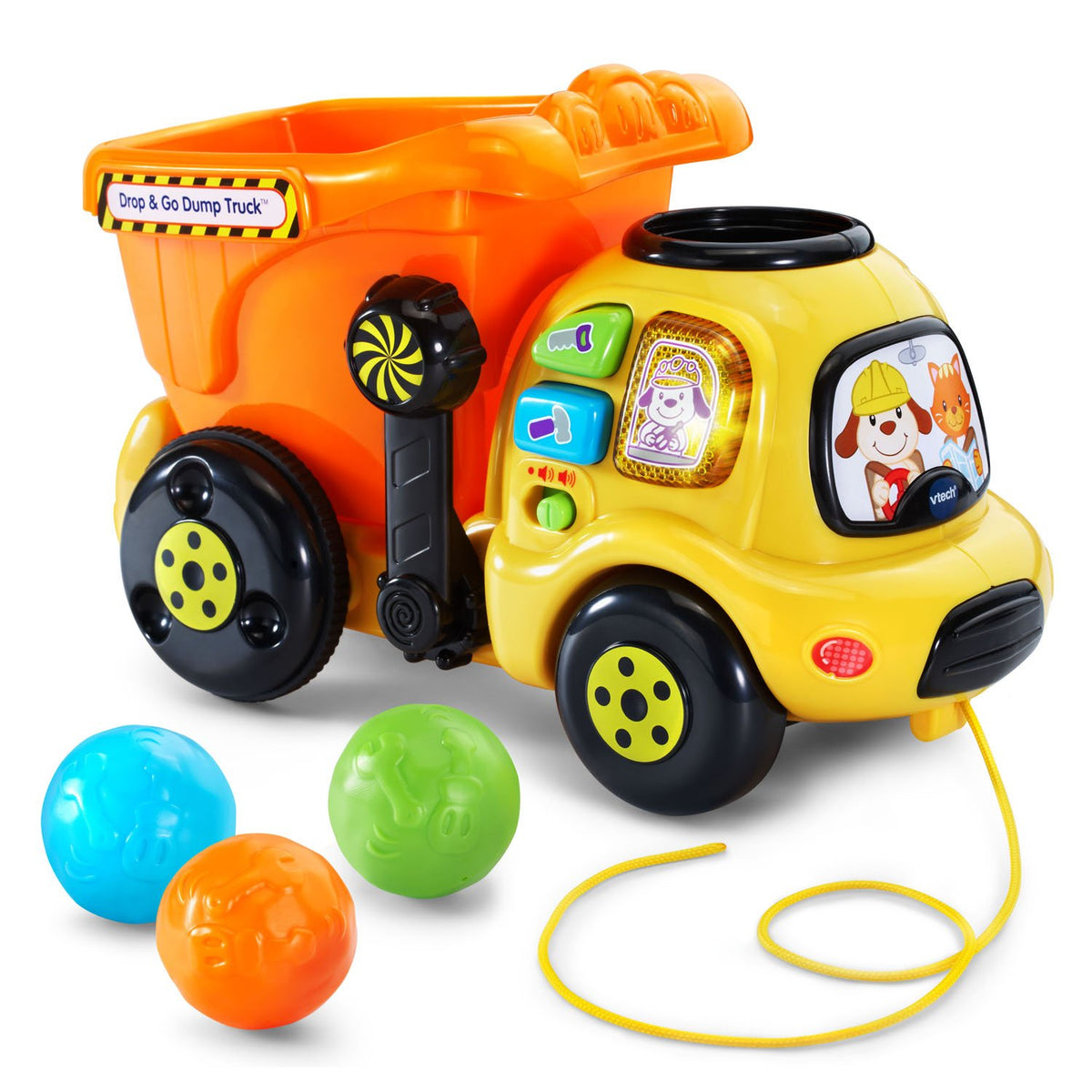 VTech Drop and Go Dump Truck, Yellow