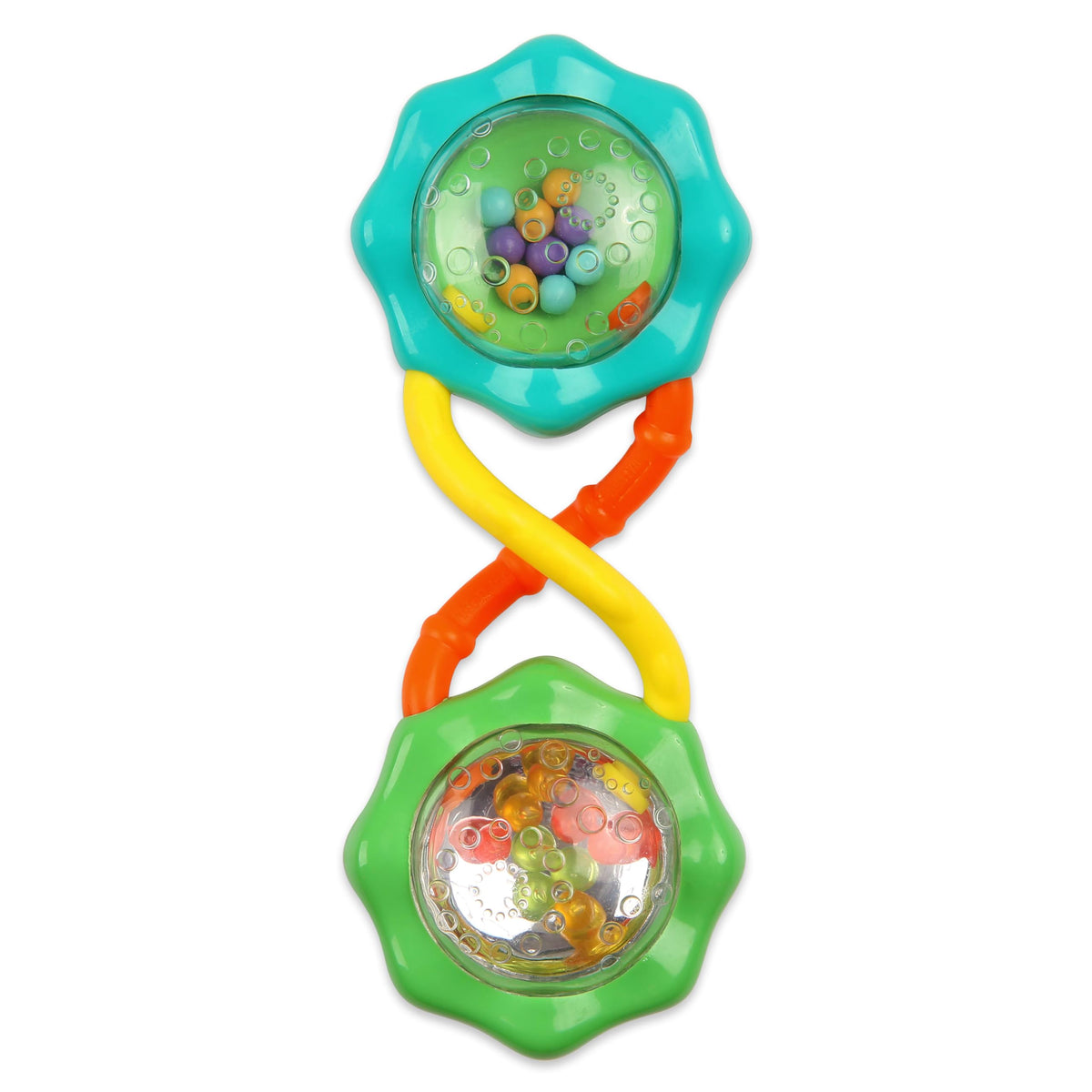 Bright Starts Easy-Grasp Oball Bundle Gift Set - Grasp The Day, Ball and Rattle Toys 2-Pack, BPA Free, Unisex, Newborn+