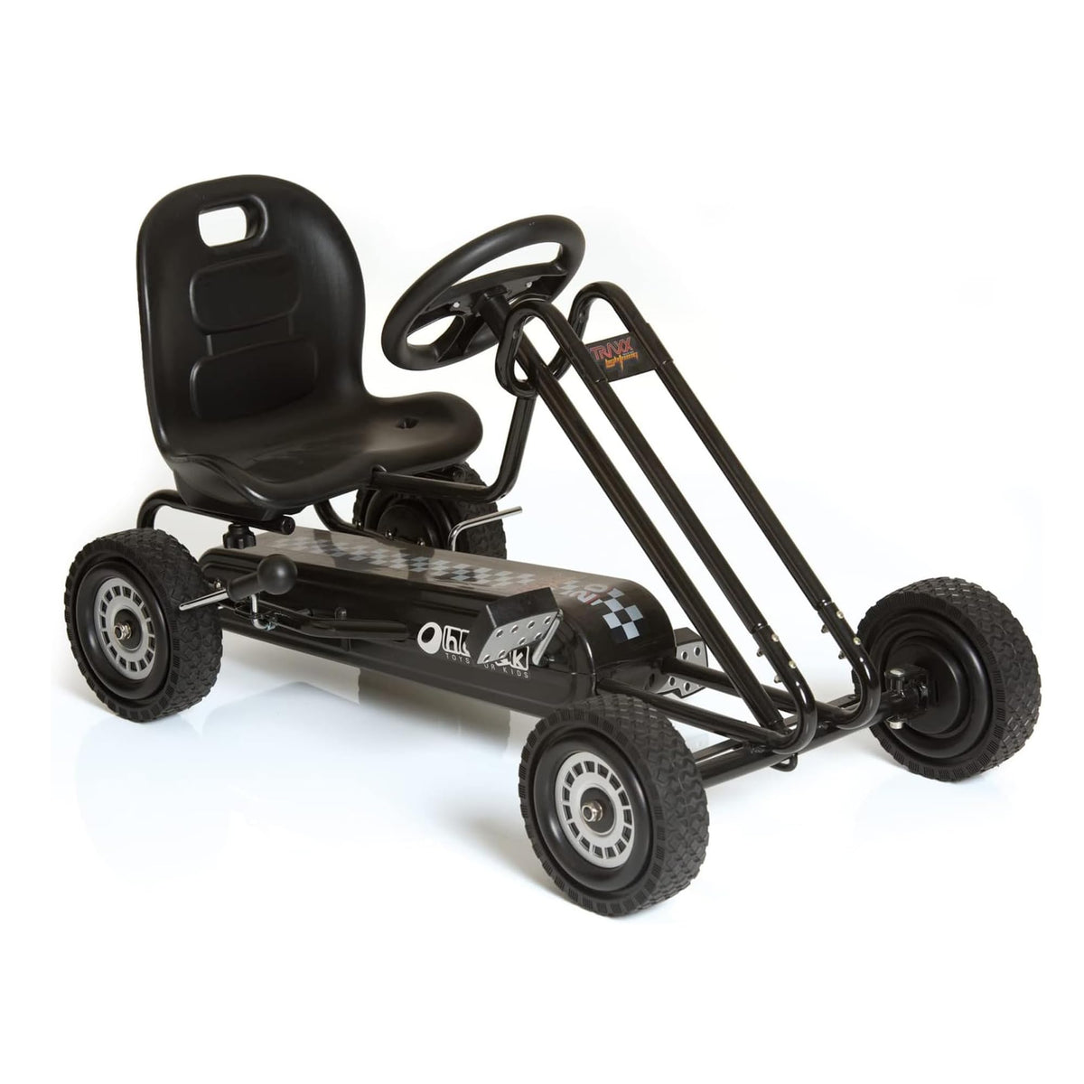 hauck Kids Pedal Go Kart, 4 Wheel Bike Cart, Ride for Ages 4-8, Pink