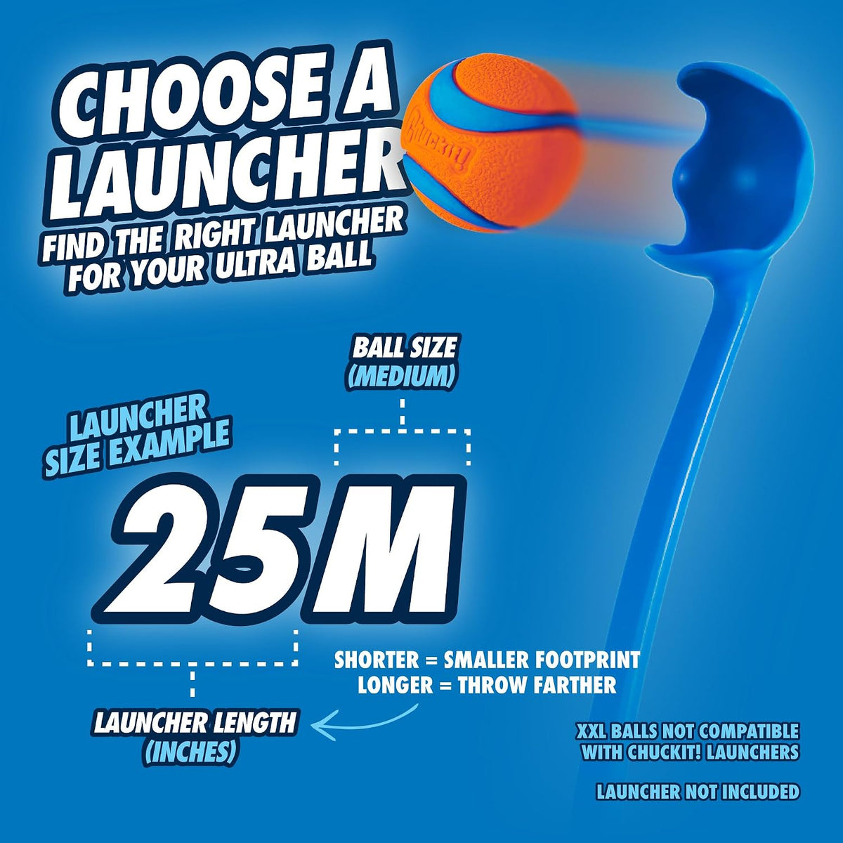 Chuckit! Ultra and Rugged Dog Balls, High-Bounce Fetch, Medium, Set of 3