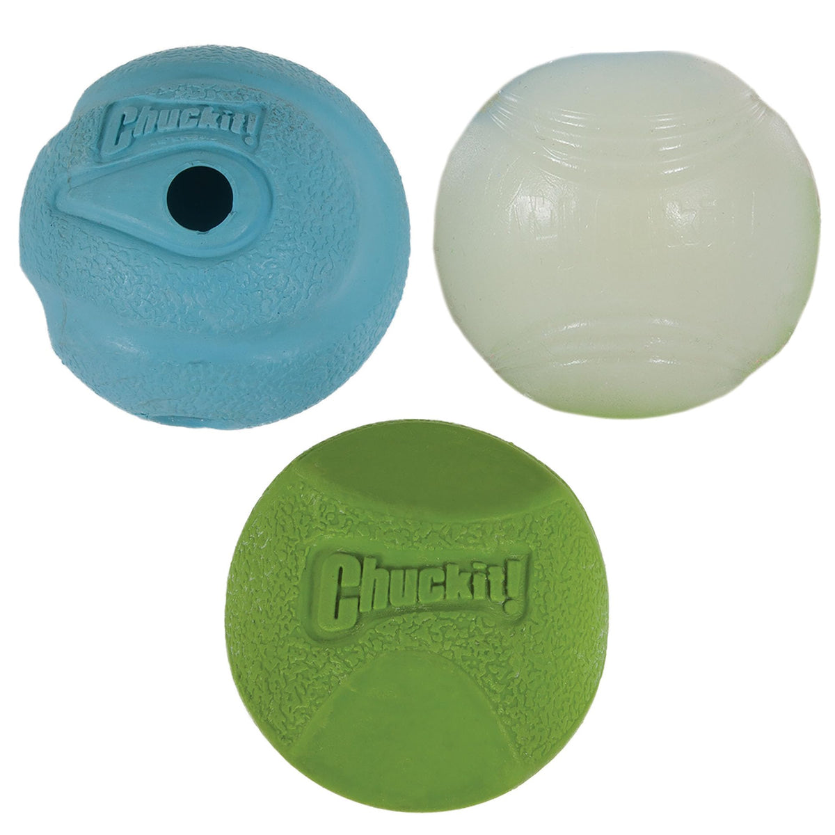 Chuckit! Ultra and Rugged Dog Balls, High-Bounce Fetch, Medium, Set of 3