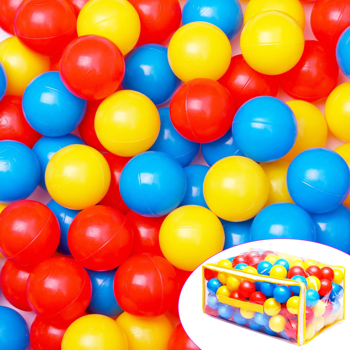 Vanland Ball Pit Balls, Plastic Playpen Balls for Babies Toddlers and Kids