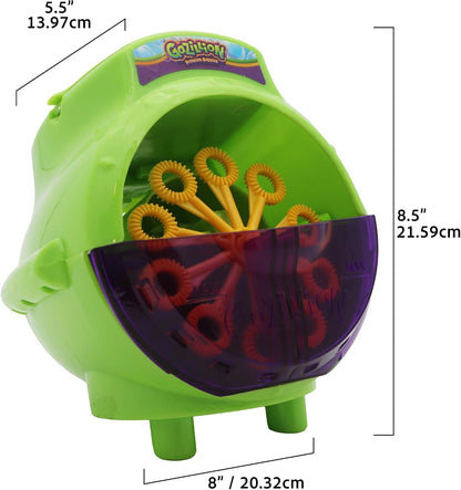 Gazillion Bubbles, Hurricane Bubble Making Machine - Portable Bubble Maker - Instant Bubble Creation - Outdoor Toy for Kids - 4 oz. Bubble Solution Included - Ages 3+