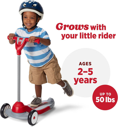 Radio Flyer My 1st Scooter, For Kids 2-5 Years Old, Red