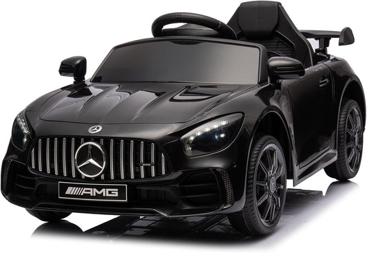 Winado 12V Licensed Mercedes Benz AMG GTR Kids Ride on Electric Car, Black