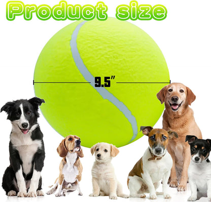 Banfeng Dog Tennis Ball, 9.5" Giant Sport Gift Toy Herding Ball for Dogs