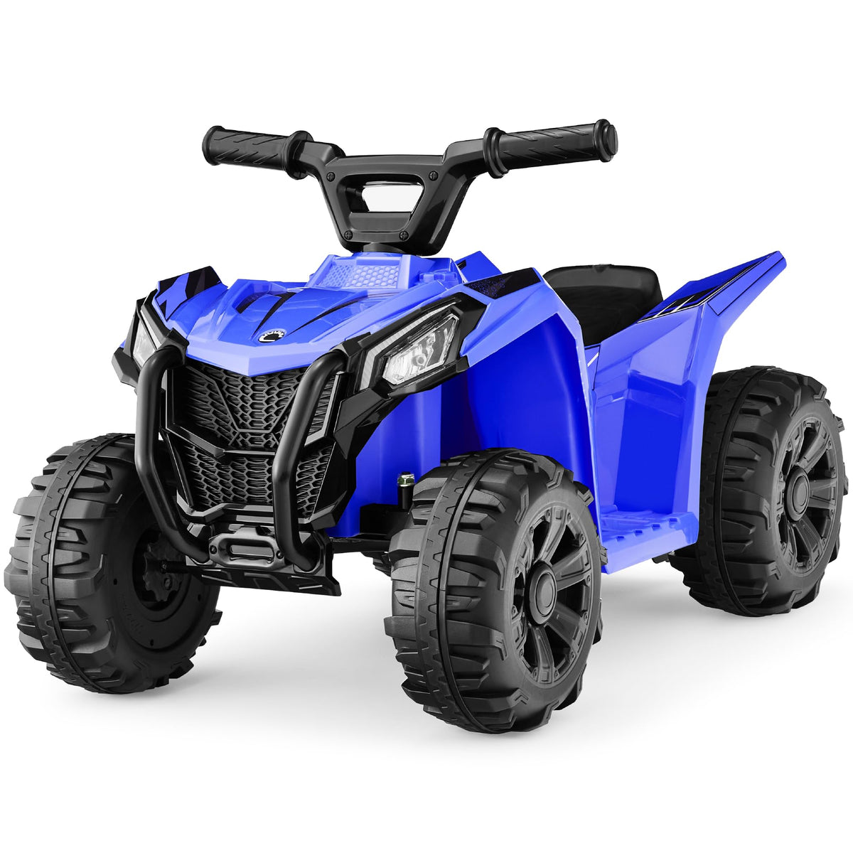 Best Choice Products 6V Kids Ride On Toy, 4-Wheeler Quad ATV Play Car w/ 1.8MPH Max Speed, Treaded Tires, Rubber Handles, Push-Button Accelerator - White