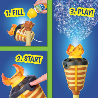 Maxx Bubbles Tiki Torch Bubbler - Bubble Machine - for Kids, Teens