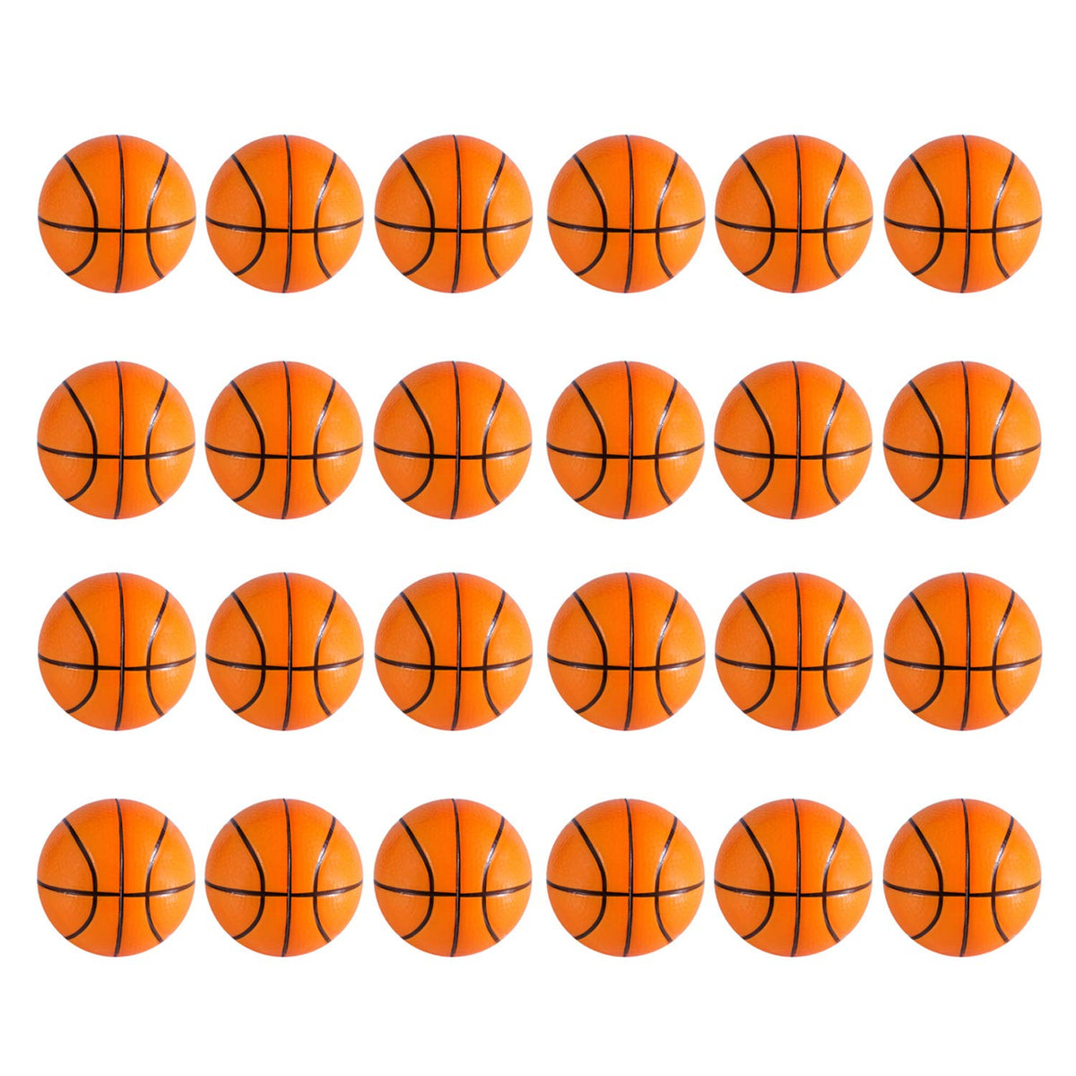 Super Z Outlet Mini Foam Sports Balls 24 Pack for Kids Adults Mini Baseball Football Basketball Soccer Stress Toy Game Party Decoration