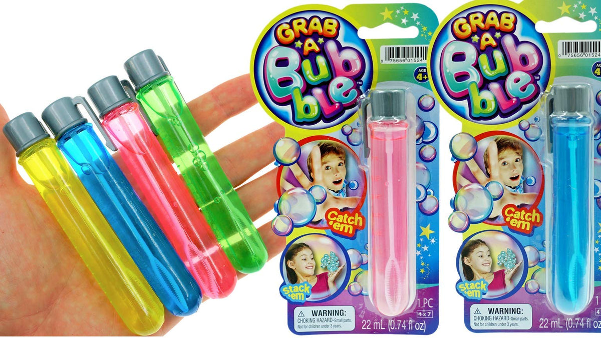 JA-RU Grab a Bubble Touchable Mini Bubble Wands (6 Pk) 1524-6