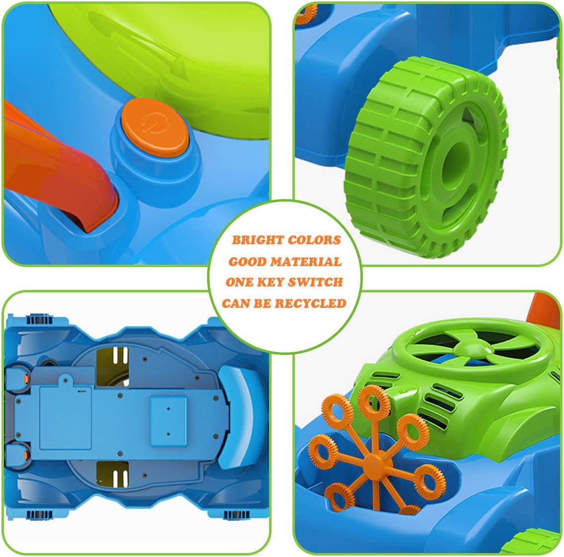 Lydaz Bubble Lawn Mower Toddler Toys, Bubble Machine Outdoor Garden Toys