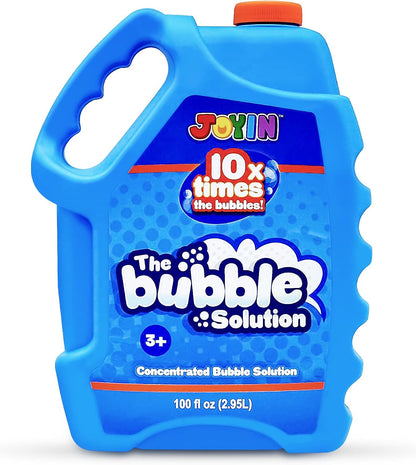 JOYIN 100 Oz Concentrated Bubble Solution (up to 8 Gallon) for Large Party in Summer Celebrations, Party Favor, Bubble Summer Toy, Classroom Prizes, Easter (Blue)