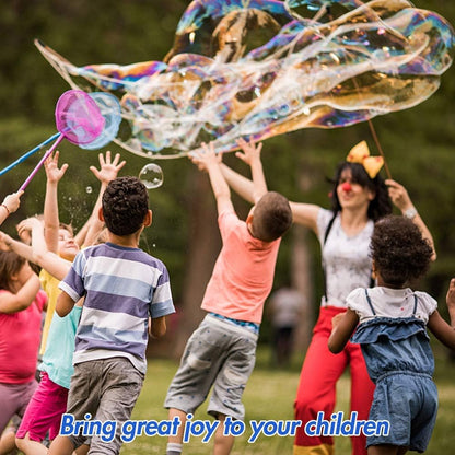 Lulu Home 33.8 OZ/1 L Concentrated Bubble Solution, Refill for Bubble Machines, Giant Wands, and Blowers - Up to 2.5 Gallons for Kids' Birthday Parties