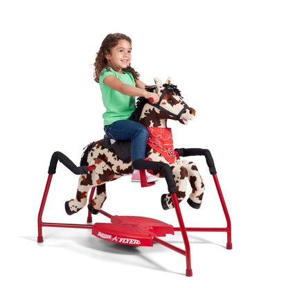 Radio Flyer Chestnut Interactive Riding Horse, for Ages 2-6, Ride On Toys