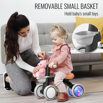 Umatoll Baby Balance Bike Toy for 1 Year Old Boy Girl, First Birthday Gift